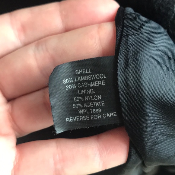 Anne Klein women’s black knee length pea coat - Picture 4 of 4